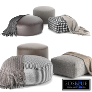 Minotti Davis pouf set