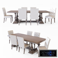 RH St. James dining table & Bennett Parsons dining chair