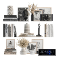 Decorative Set on Shelves and Decor objects - Set 06