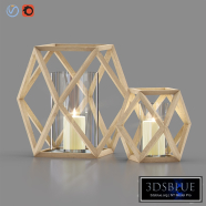 ANGULAR Wood Lanterns