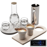 127 eat and drinks decor set 01 coffee and water kit 01
