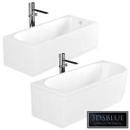 Acrylic bathtub Cezares Plane Solo Mini 160x70