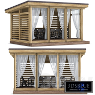 Arbor terrace veranda gazebo canopy 123