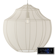 Hanglamp Beau van netstof in crèmekleur | Hanging lamp