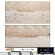 Panoramic Boho Textured Plaster Wall Art C-618