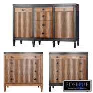 Chest of drawers buffet Foxtrot Siver Dresser sideboard