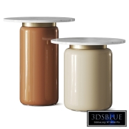 Anthropologie Infinity Glass Side Table