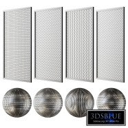Set of decorative grilles