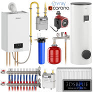Home heating system kit 2