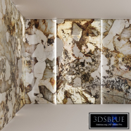 Patagonia Marble Slabs with backlit, bookmatch