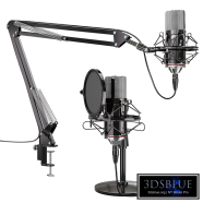 Microphone with pantograph