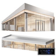 Commercial building 4. Exhibition salon store. Showroom. Museum.