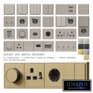 Metal cased sockets and switches