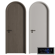 Modern Arched Wooden Door 04