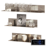 FRAMA Rivet Aluminum Shelves