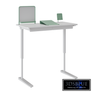 Ikea Relatera study desk with drawers