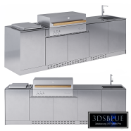 OF outdoorkitchens Via Nolfi Standart with Flammkraft grill