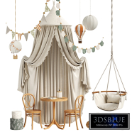 Children play area with canopy