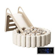 Fleur Ball Pit with Arlo Slide by Nuage Interiors