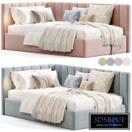 Upholstered corner bed Olvia