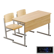 Chairs and desk for students Demi (2 positions)
