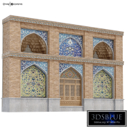 Arabic-Turkish-Persian - 3D element of Qajar style set 514