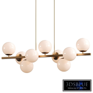 Viola 9 Light Metal Dimmable Chandelier