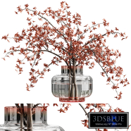 Twig bouquet in glass vase 44