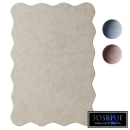 Organic scallop rug by Layered