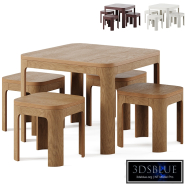 Children's table and stools by Flexa