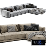 Poliform Paris Seoul Chaise Longue Sofa