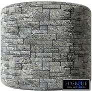 Decorative facing wild rubble stone rock masonry