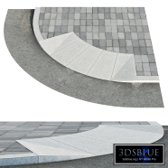 Radius curb ramp