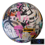 Graffiti 41 (on wood plank, plaster and brick)