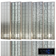 Partitions made of glass blocks