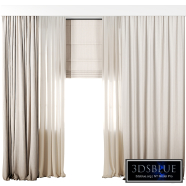 Silk and Cotton Curtain Set 61