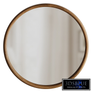 Walter Natural Wood Small Round Mirror