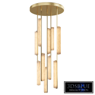 Audubon Alabaster Round Chandelier 24