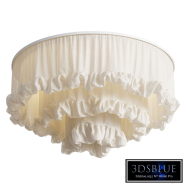 Custom made fabric ceiling lampshade