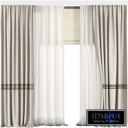Silk and Cotton Curtain Set 73