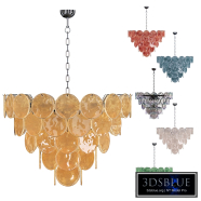 Chandelier Disk 57 murano lamp