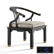 Ming Style Asian Modern Armchair