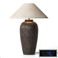 Zara Home-Ceramic Linen Table Lamp
