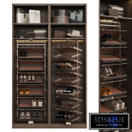 Shoe cabinet with fittings for the hallway and wardrobe 004