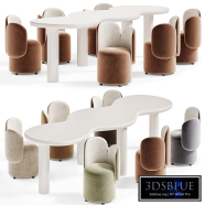 Indoor Children Play Table/Kids Chair, Upholstered Seat, Chalk/Olive Green, 24