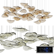 Wave Floating Leaf Chandelier