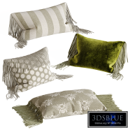 Decorative pillows with fringe