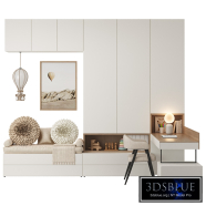 Children's furniture with a work area