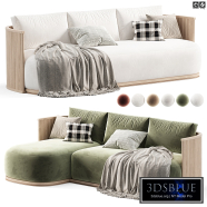 Byron Teak Customizable Outdoor Sofa