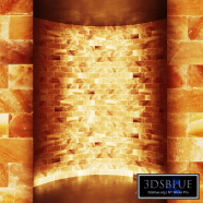 Backlit Himalayan Salt Brick